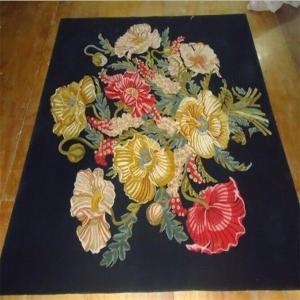 China Chinese Style Handmade Woollen Carpet / Hand Tufted Wool Rug Firproof Feature wholesale