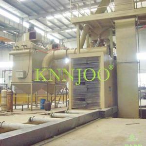 China Steel Plate Roller Conveyor Shot Blasting Machine Cleanliness Sa.2.5~3.0 wholesale