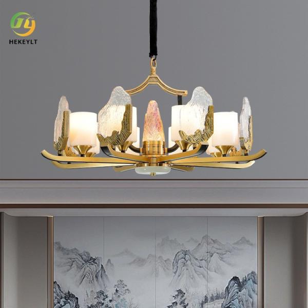 Living Room Bedroom LED Pendant Lamp Dining Room Copper Iceberg Cry Ceiling