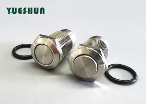China IP65 1NO 1/2&quot; 12mm Stainless Steel Anti Vandal Push Button Switch wholesale