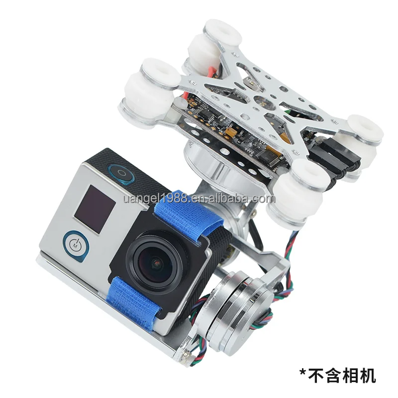 Uangel 3 Axis Brushless Gimbal Camera Mount 32bit Storm Controller Broad For Gopro3 4 SJ4000 Xiaoyi DIY FPV