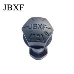 Excavator Black Oxide Hexagonal Track Bolt Carbon Steel Torque Strength Min.