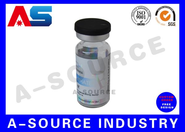 Hologram Pharmaceutical 10ml Vial Labels Stickers Printed For Plastic Tablet
