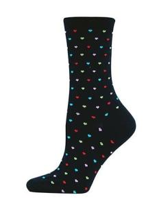 China Hearts Printed Trouser Socks wholesale