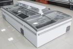 Supermarket Combination Commercial Glass Door Chest Island Freezer With Auto