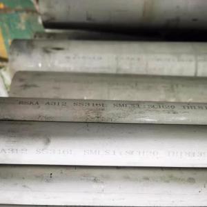China ASTM A312 TP316L Butt Welded Stainless Steel Pipe 6-630mm SS Welded Tube on sale