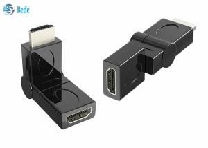 China Gold Plated HDMI Male To Female Swivel Adapter 90 180 270 360 Deg Rotatable wholesale