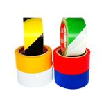 Yellow Black Danger Signal Caution Floor Tape , Warehouse Floor Marking Tape