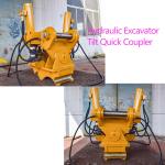 Anti Rust Excavator Quick Coupler , Digger Bucket Quick Release Orange Color