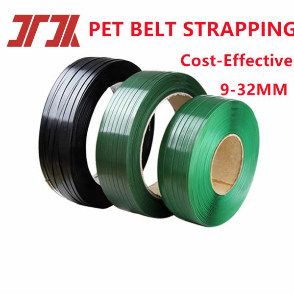 Green embossed PET Band Straps Polyester Strapping Band suitable for securing