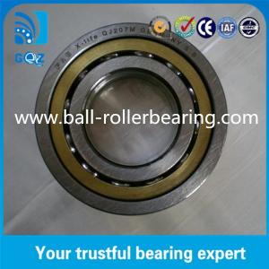 China QJ207M Four Point Angular Contact Ball Bearing 17mm Height With Brass Cage wholesale