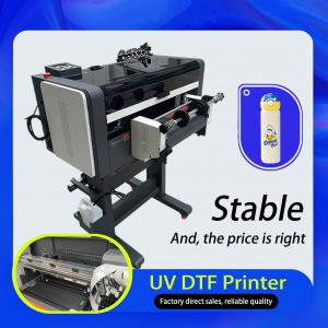 China All In 1 UV DTF Printer PET Film Transfer Printing Machine Golden Foil Film Laminating on sale
