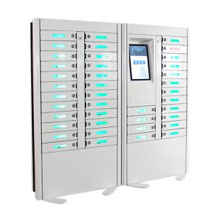 China Coin Operated Mobile Cell Phone Charging Station With Digital Lockers For Rental wholesale