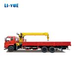Truck Crane Mobile Crane Hydraulic Crane 12 Ton Straight Boom Mounted Crane by