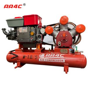 China AA4C Reciprocating Portable mining industry piston diesel air compressor outdoor air pump workshop air source AA-W1.8/5 wholesale