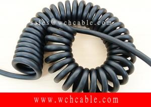 China UV Resistant UL758 Instrumentation Spiral Cable with Customizable Connector Type wholesale