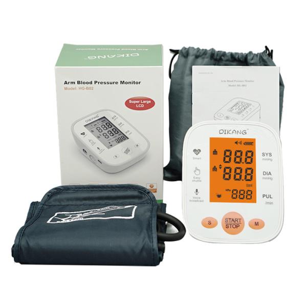 3.46in LCD Medical Portable Blood Pressure Cuff Bp Measuring Instrument USB