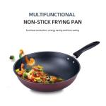 6 Pieces Red Cast Iron Cookware Set Nonstick Soup Pots For Kitchen