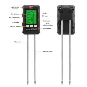 China Smart 6-in-1 Soil Analyzer: Perfect for Gardeners, Farmers, and Plant Lovers wholesale