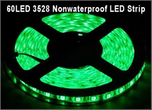 China 3528 led tape Green color 60led/m Non-waterproof IP20 DC12V led lamp for Home Decoration wholesale