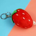 10cm Cartoon Strawberry Plush Pendant Soft Toy Keyring For Car Birthday Gift