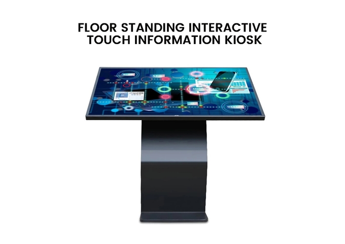 All In One Self Check Kiosk Horizontal Multimedia Display Android Windows