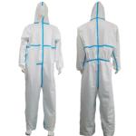 55GSM-70GSM Micro Porous Protective Hooded Work Wear Safety Chemical Coverall