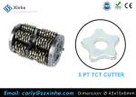 Zinc Coated Round Cylinder Scarifier Cutters Tungsten Carbide Tipped Milling