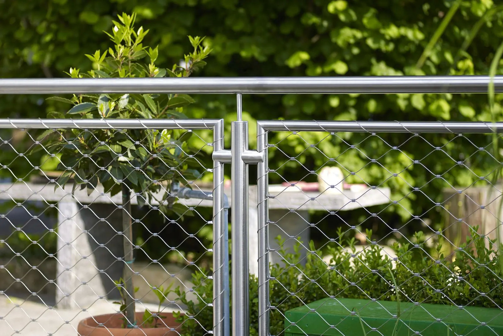 Anti Rust Balustrade Cable Mesh 80*80mm Stainless Steel Wire Rope Mesh