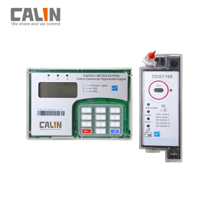 STS Single Phase Din Rail Mounted Kwh Meter CIU Prepaid Electricity Meter