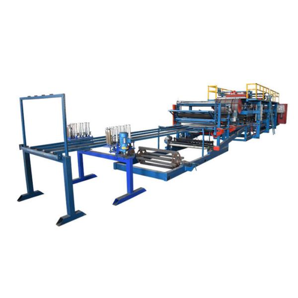 Metal Sheet EPS Sandwich Wall Panel Machine Polystyrene Density 8-20 Kg/M3