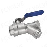 Full Bore 304 Stainless Steel Filter Ball Valve with Filter Net Corrosion