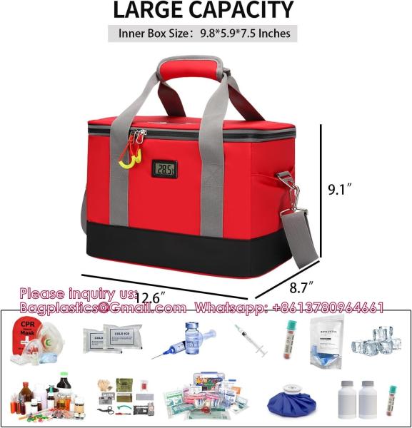 Medical Cooler Bag Insulated Bag Cooling Pack Medication Emergency Medical Bags