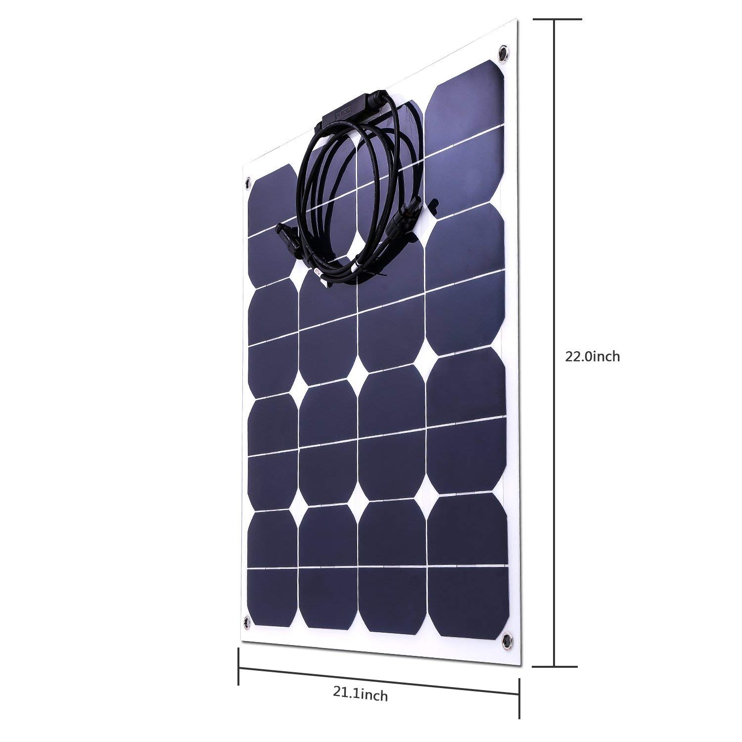 50W ETFE Flexible Solar Panel For 12V Mono Waterproof Solar Energy System