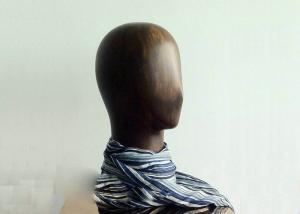 China Smooth Surface Fiberglass Mannequin Head For Scarf / Jewelry Store Display wholesale