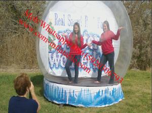 China 3 - 6m dia advertising Inflatable Snow Globe Bubble Decorations / Snow Bubble wholesale