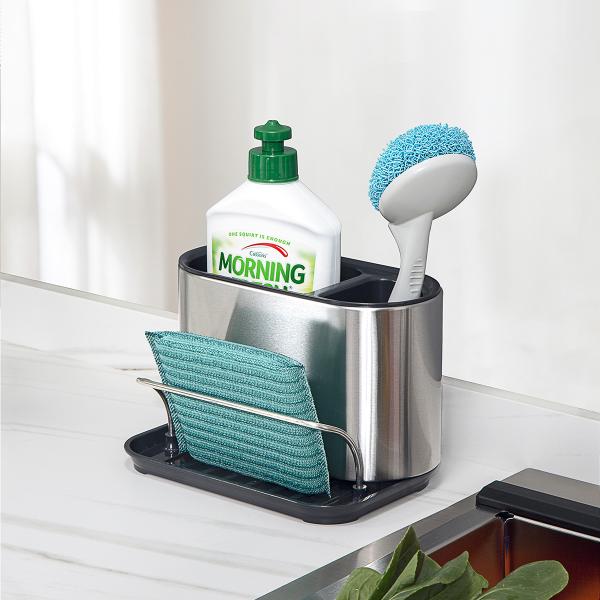Metal Type Stainless steel kitchen organizer sink organiser drainer rack sponge