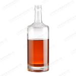 Customized 700ml 750ml 1000ml Square Glass Wine Alcohol Drinking Bottle Vodka
