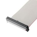 IDC FC-2*20P 40Pin 2.54mm Pitch Black PBT+G/F UL2651 28AWG IDC Flat Ribbon Cable
