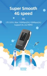 China 4 LED indiction wifi 4G LTE MiFi Router With 3000mAh Battery wholesale