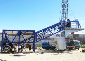 China Mini Ready Mix Mobile Concrete Plant 35m3/H Small Portable Cement Mixing Plant wholesale