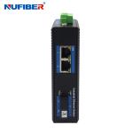 Dual Fiber 1000M Unmanaged Industrial Switch , Optical Media Converter With 2
