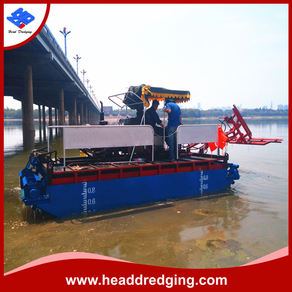 reed hravester,water hyacinth harvester, trash skimmer boat