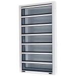 Aluminium Frame Glass Jalousie Windows Powder Coating Glass Louver Windows