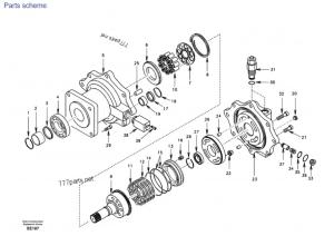 China Volvo Swing Motor EC360 SA8230-31780 slewing motor for excavator parts wholesale