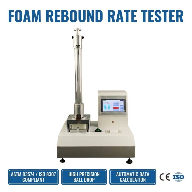 Professional Polyurethane Foam Resilience Tester Ball Drop Rebound Testing Machine for Furniture Lab