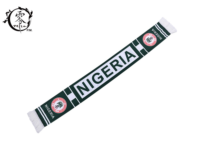 Multi Coloured Nigeria Sublimation Scarf​ Athletic Digital Printing