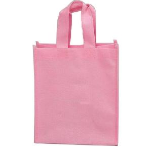 China Heavy Duty Durable Personalized Non Woven Reusable Bags With Logo Side Printing wholesale