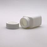 85ml HDPE Square Shape Plastic Bottle Jar for Medicine Solid Tablet Capsule