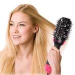 220V Hair Dryer Brush Round Blow Dryer 3 In 1 Straightening Hot Air Brush Anti